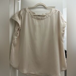 Satin, Ann Taylor short sleeve blouse. Size xxl.
